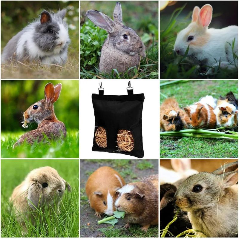 Waterproof 600d Oxford Hanging Storage Chinchilla Hamsters Small Animals Rabbit Feed Hay Bag