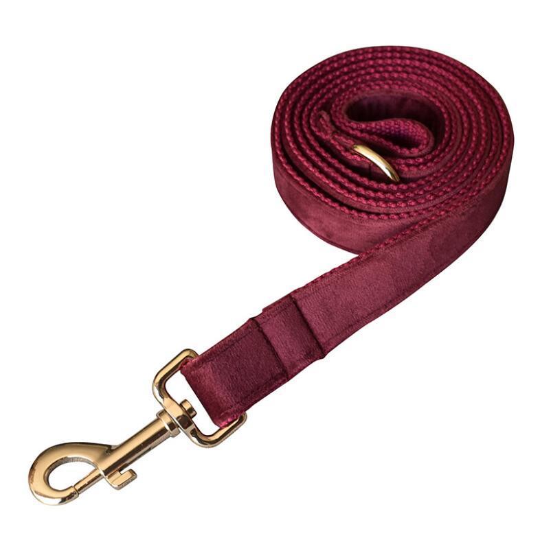 Soft & Comfy Velvet Dog Collar and Leash Set