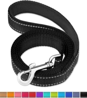 6FT /4FT Reflective Nylon Dog Leash with Soft Padded Handle