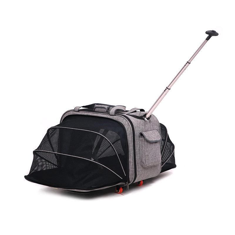 Folding Expandable Outdoor Pet Dog Cat Bag Multi-Purpose Luggage Backpack