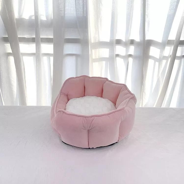 Luxury Winter Thickened Warm Sceptile Cat Cushion Pet Kennel Nest Cama Gato Mascotas Paras Plush Cuccia Gatto Tent Dog Shell Bed