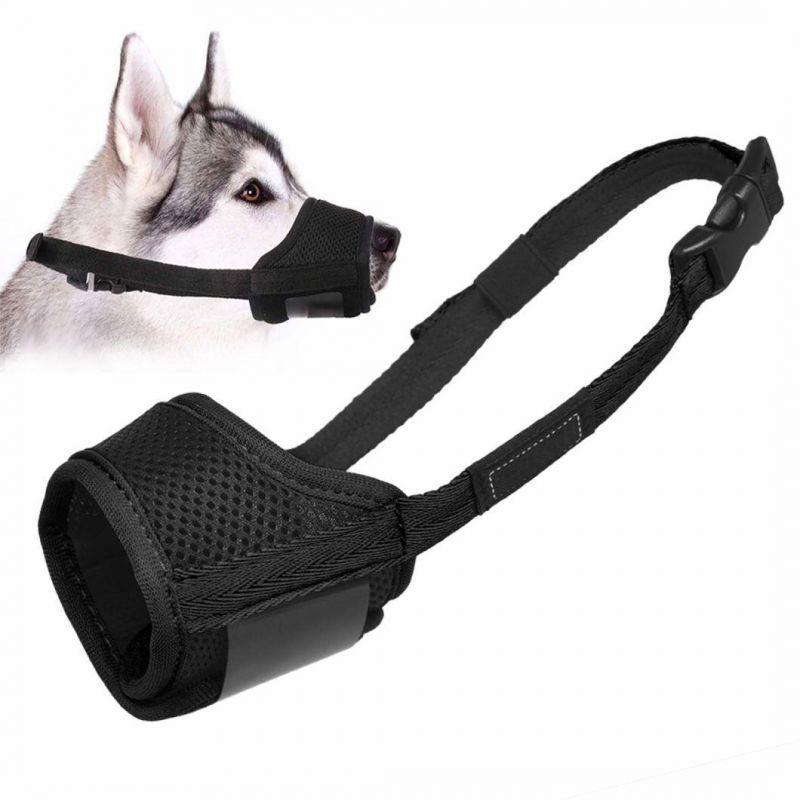 Breathable Mesh Pet Dog Muzzle Adjustable Anti-Bark Dog Mouth Cover
