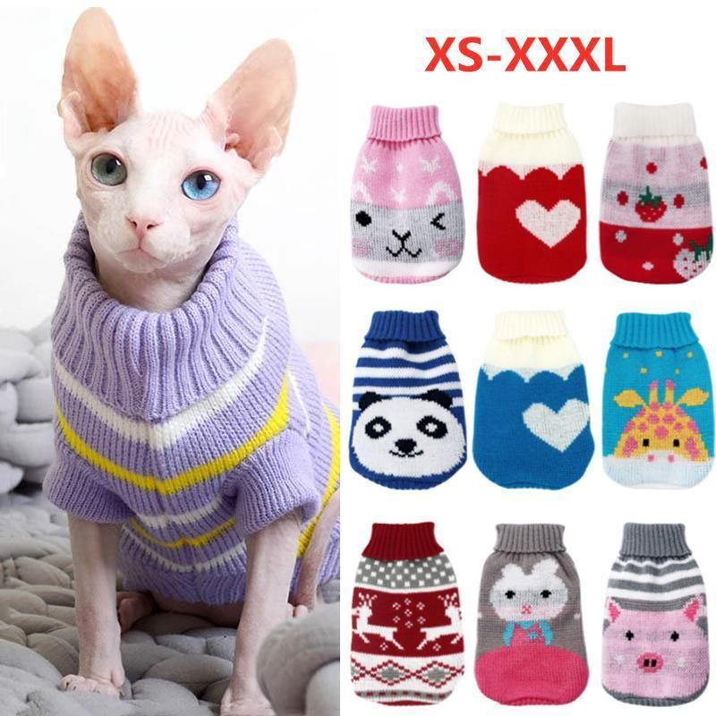 New Winter Small Medium Dogs Cats Clothes Warm Pet Sweater