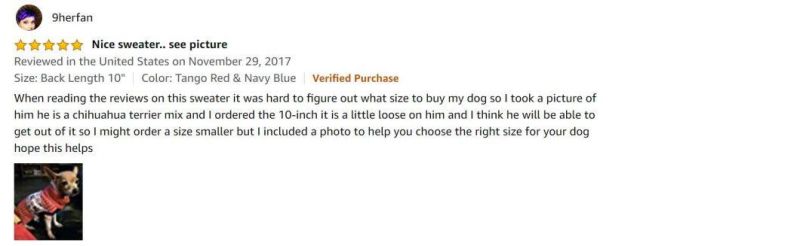 Small Doggie Puppy Dog Sweater