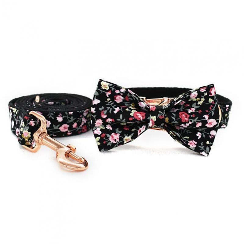 Fashion Print Garden Pattern Paisley Dog Collar Cute Puppy Collar