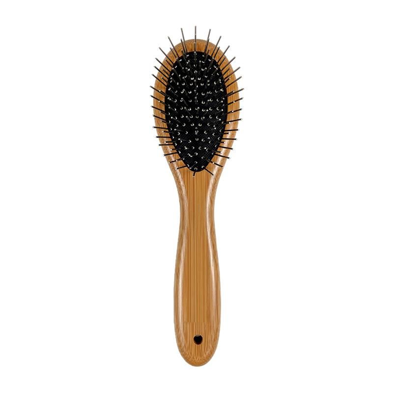 Pet Cleaning Hair Bamboo Wood Needle Comb for Pet Grooming Tool