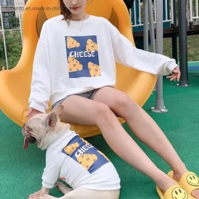 Spring Autumn Summer Pet Clothes Chess Pet T-Shirt Dog Clothes Match Owner Dog Accessories