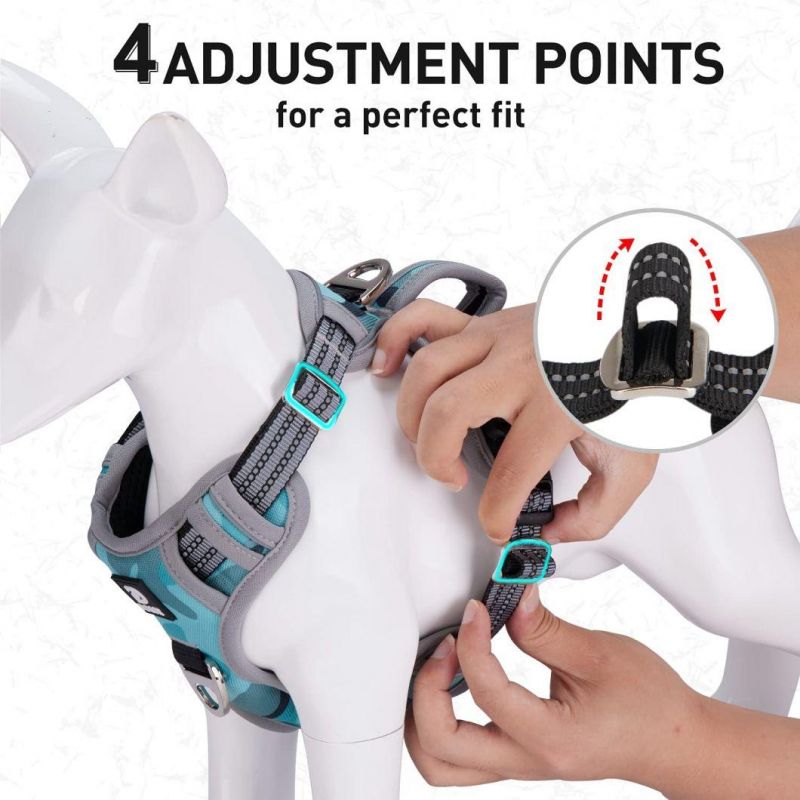 Adjustable & Easy to Put on Reflective Dog Harness