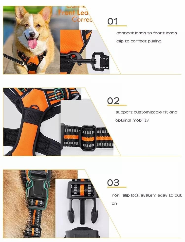 Custom Wholesale Adjustable Dog Pet Products Leather Harness Backpack for Sale