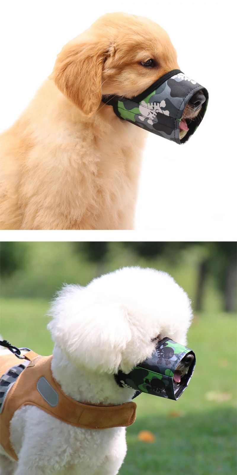 Adjustable Quick Fit Pet Muzzle Prevent From Biting Barking and Chewing