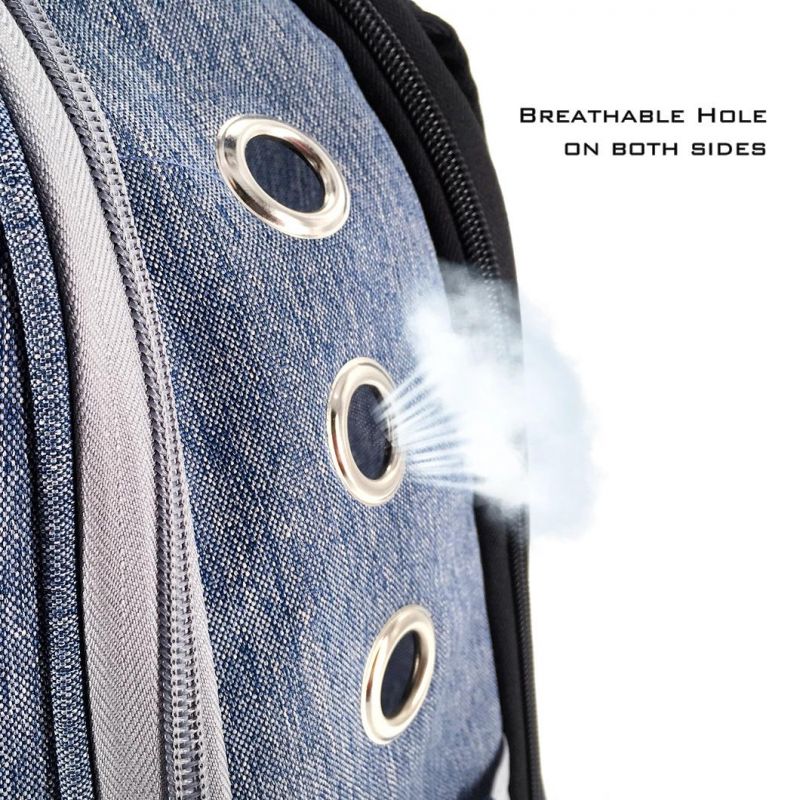 High Quality Pet Accessories Cation Polyester Material Pet Carrier Breathable Pet Dog Cat Backpack