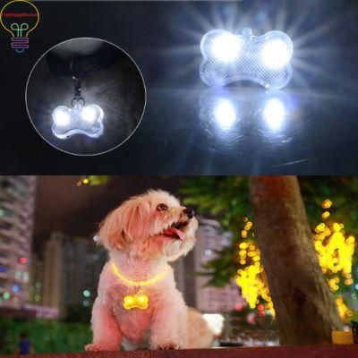 LED Light up Pet Pendant Pendant Small Bone Luminous Pendant