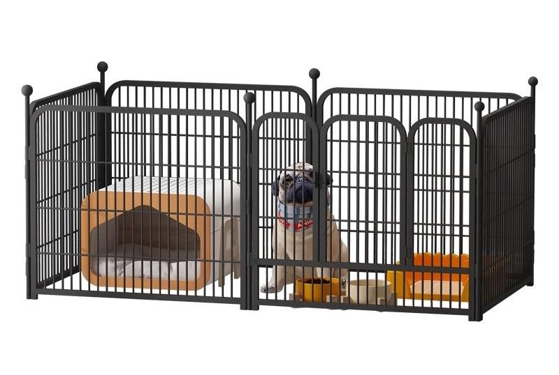 Factory Foldable OEM ODM Metal Fence 6 Panels Indoor Outdoor Pet Dog Playpen