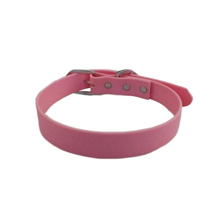 Factory Price PVC Waterproof Dog Collar with Safety Adjustable Buckle