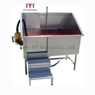 Mt Medical High Quality Pet Stainless Steel Pet SPA Bathtubs Supplies Veterinary Pet Bath Without Door