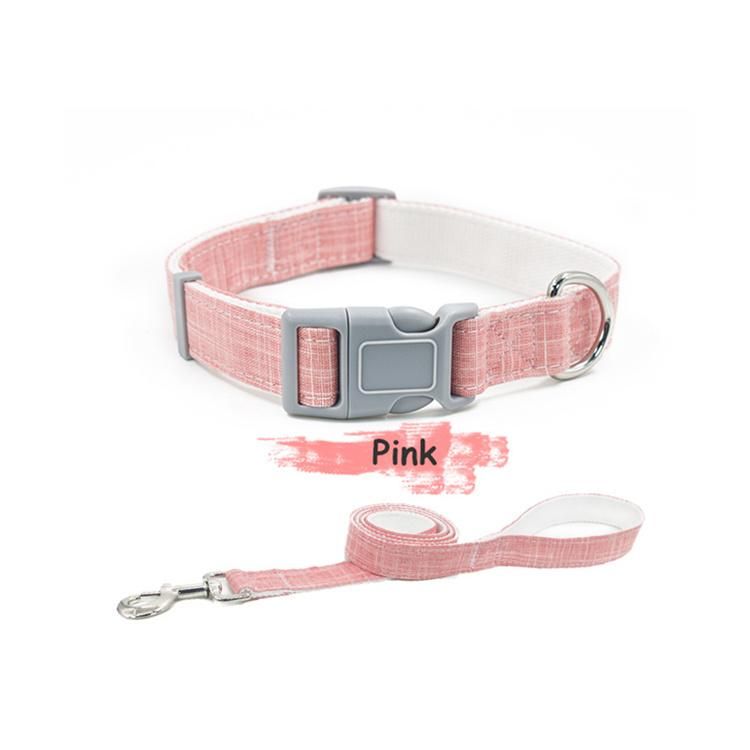 Custom Design Soft Neoprene Padded Adjustable Pattern Cute Sublimation Heat Transfer Polyester Dog Collar Leash