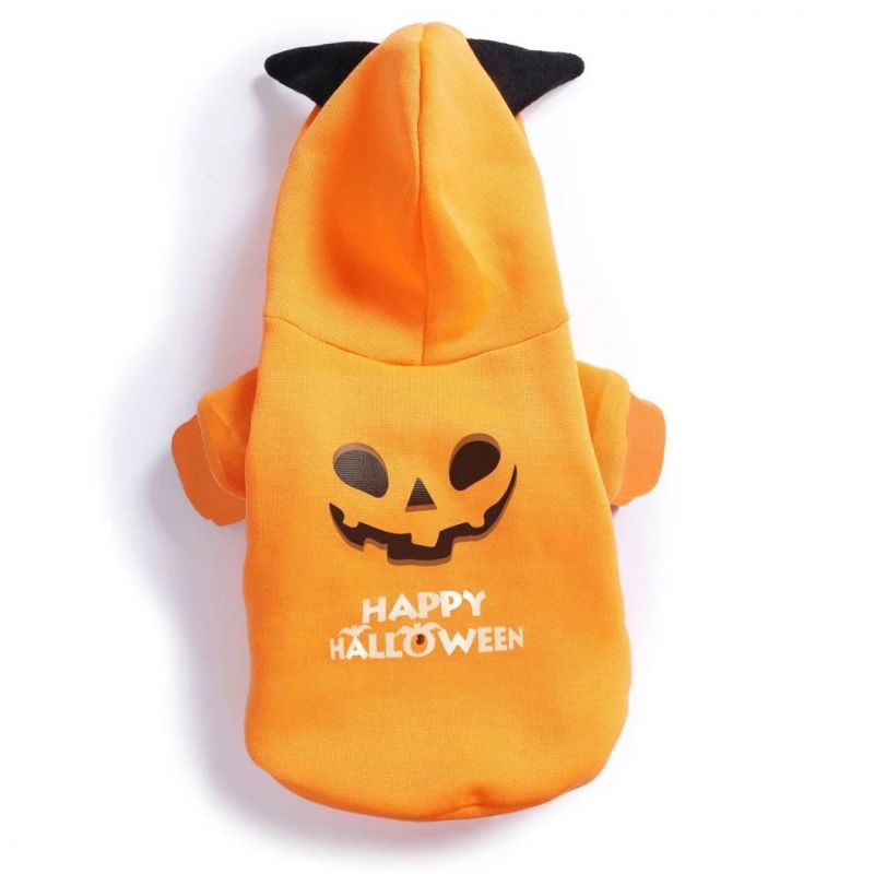 Autumn Winter Warm Halloween, Print Hoodie Small Dogs Cosplay Sweater Clothing