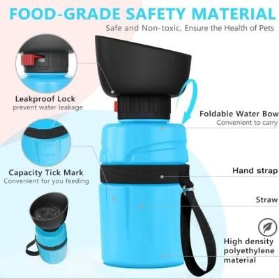Outdoor 600ml 520ml Stocked Pet Portable Dog Bottles Water Bottle