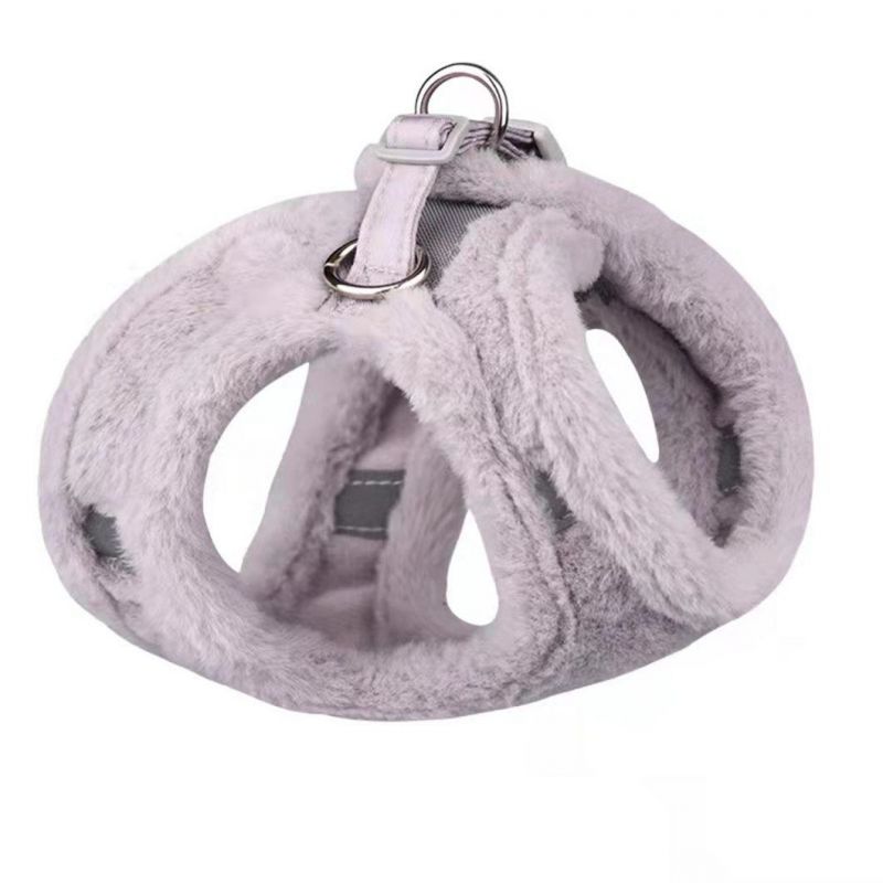 Fashionable Fur Pet Harness Soft and Warm Dog Harness