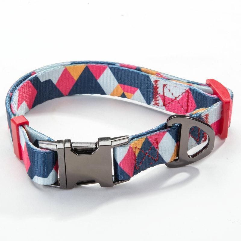 2022 Fashion Custom Dog Luxury Collar Fit All Size Dogs Fashion Perros Harness Pet Products Collar and Leash Set Pet Dog Leash