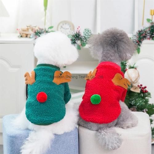 Wholesale Dog Clothes Pet Holiday Apparel Christmas Hoodie