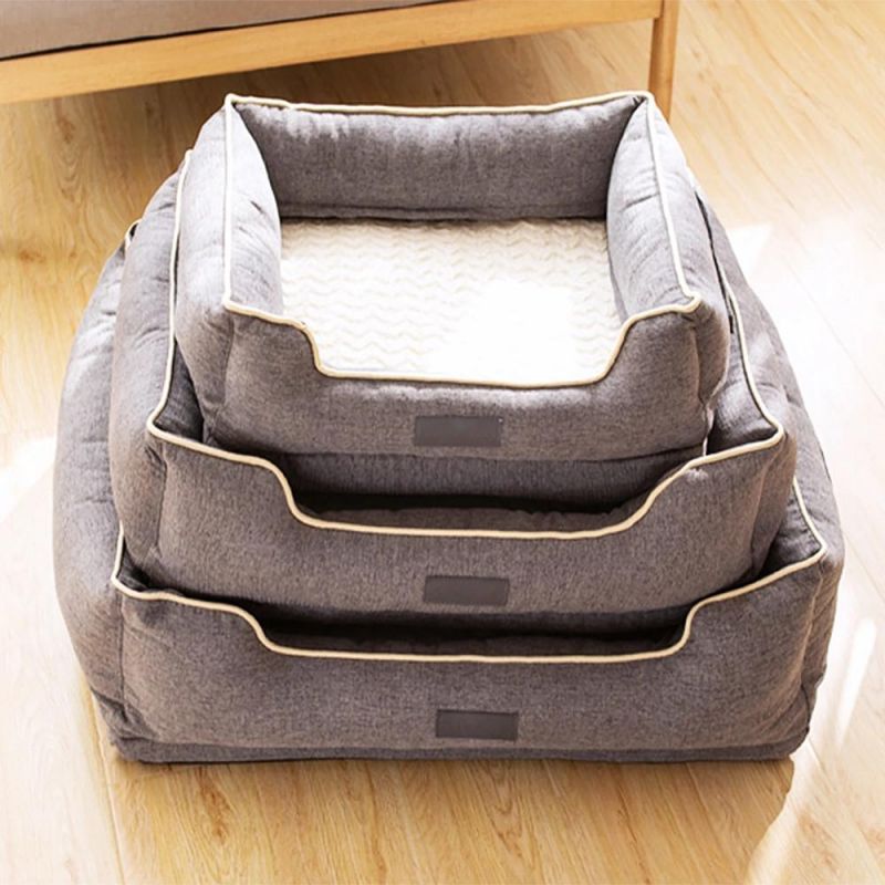 Washable Custom Rectangular Luxury Dog Pet Bed