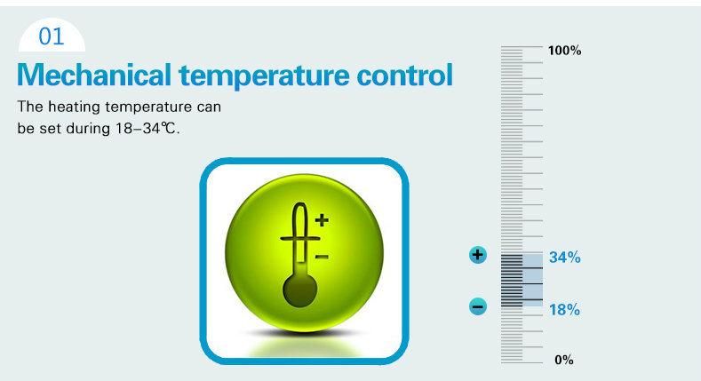 Fully Submersible Heater with Built-in Thermostat 200W