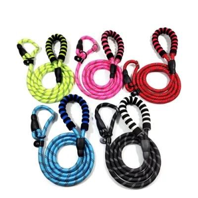 Dog Leash Lead Braided Rope Cotton Heavy Duty Strong Durable Pet Dog Tow Rope Leash Dog Leash