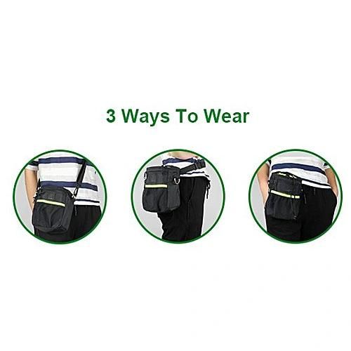 Dog Treat Bag Built-in Poo Waste Bags Dispenser, Training Walking Pouch with Clip Waist Belt