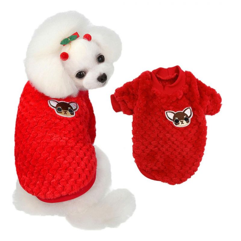 Sweet Cute Autumn Winter Dog Clothes Pet Sweater Round Neck Two-Legged Clothes Dog Sweater