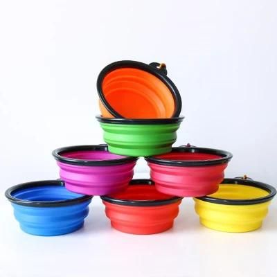 Silicone Soft Dog or Cat Food Tray with Metal Hook