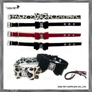 Cute Bow Dog Collars and Leashes (SPC7210)