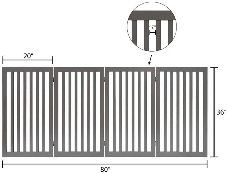 Wholesale Adjustable Wooden Indoor Pet Safety Gate Fence for Baby and Dog