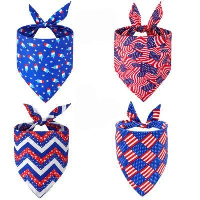 Independence Day Style Pet Bandana Wholesale Custom Dog Bandanas