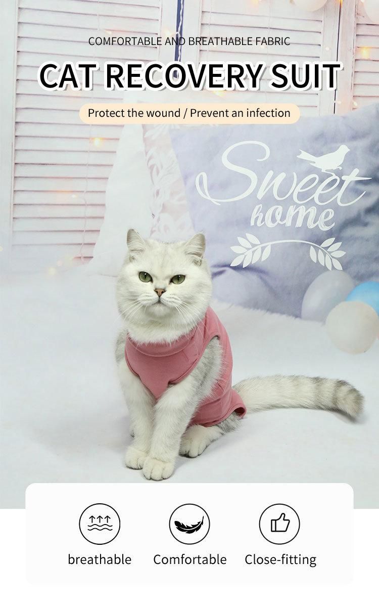 Hot-Selling Anti-Licking Costume Recovery Dog Cat Coat Vest Clothes Pet