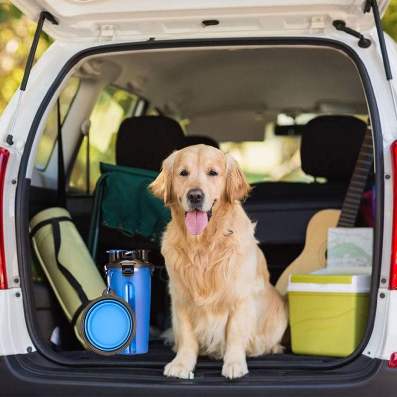 Dog Travel Water Bottle Bowl Collapsible Dog Bowls for Walking Hiking Travelling