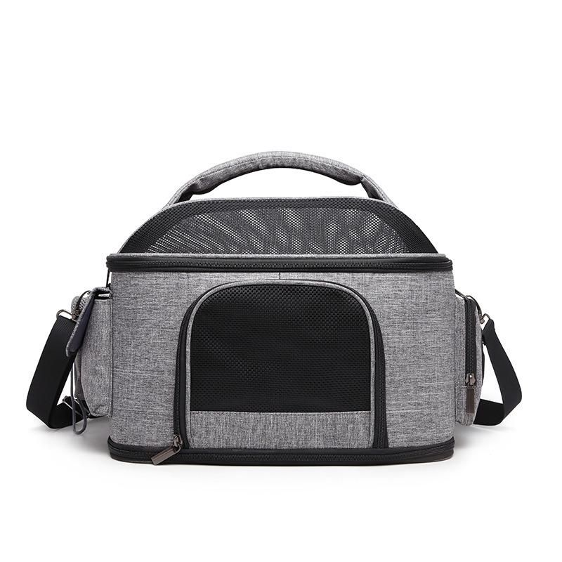 Travel Cats Outgoing Folding High Capacity Soft Potable Dogs Pure Color Handbag