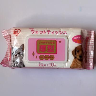 Biokleen Portable Biodegradable Pet Teeth Wipe Disposable Natural Non-Woven Unsented Shampoo Pet Wipes for Pets