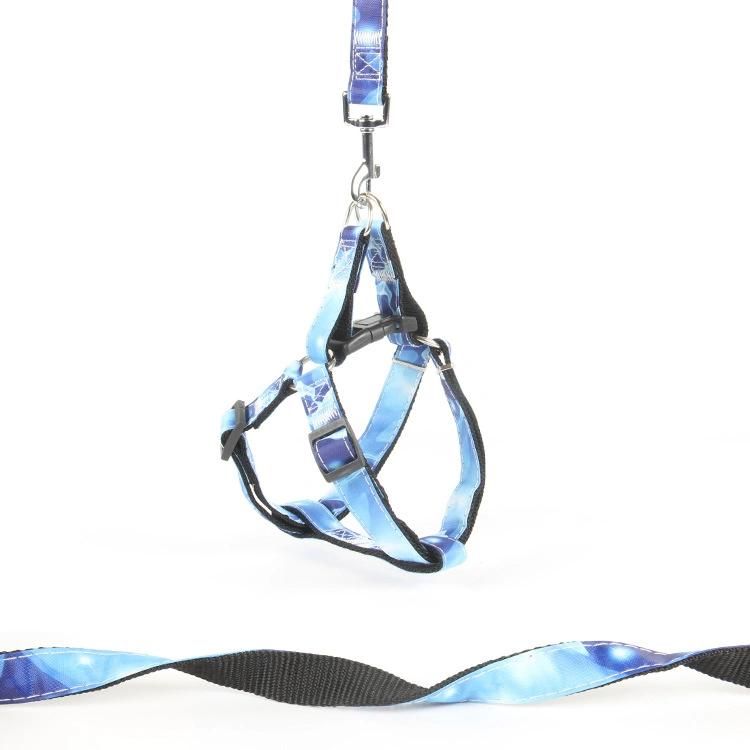 Manufacturers Wholesale Custom Fabric Print Patented Neoprene Reversible Comfort Dog Harness
