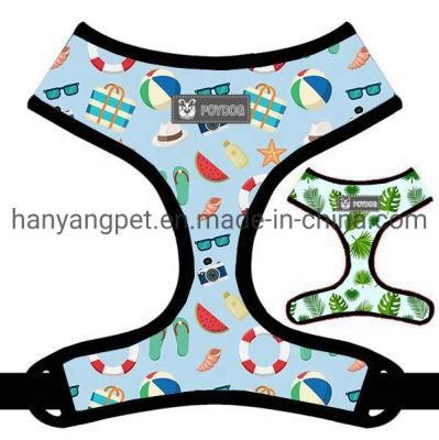 2020 Hot Sale Reversible Dog Harness Custom Pattern Pet Harness Dog Harness