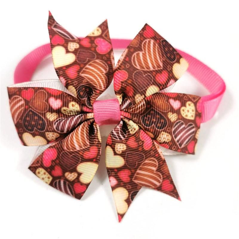 Professional Manufacturer Supplier Pet Dog Bow Collar Tie with Bow Tie for Dogs