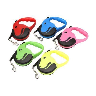 Dog Lead Automatic Portable LED Rope Retractable Dog Leash 5m