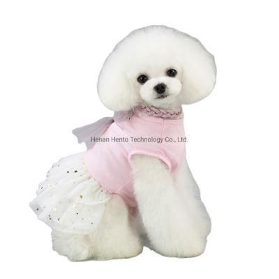 New Spring Summer Dress Weaning Clothing Pet Clothes Cat Dog Clothing