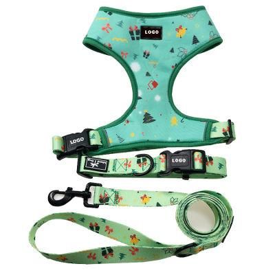 Pet Working Vest Easy Control Luxury Adjustable Custom Design No Pull Comfortable Pet Collar Dog Harness Leash