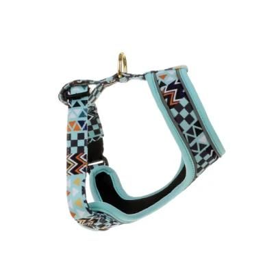 Best-Selling Custom Geometric Diamond Print Pet Harness, Dog Harness