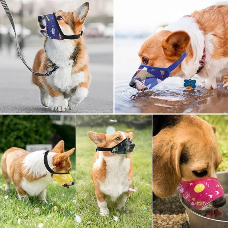 Adjustable Quick Fit Pet Muzzle Prevent From Biting Barking and Chewing