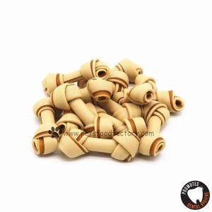 Different Size 2-Color Dog Chew Bones No-Rawhide Knotted Bone Natural Dog Products