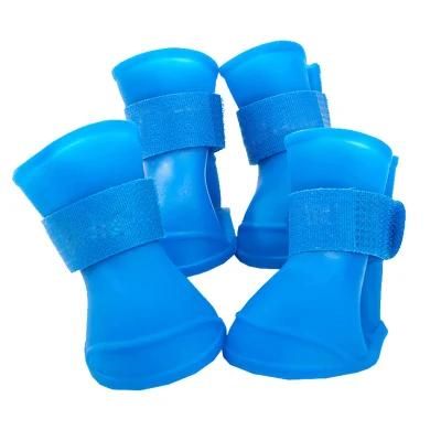 OEM Customizable Waterproof Pet Rubber Booties Dog Rain Shoes for Dog Paw Protection