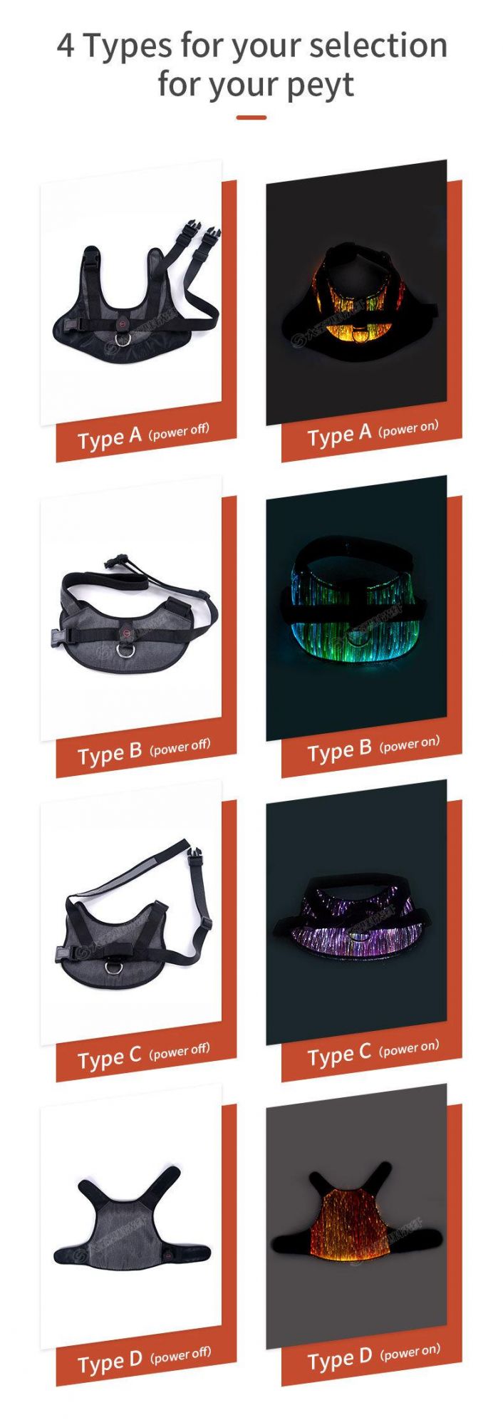 Luminous Pet Clothes Fiber Optic Pet Clothes LED Dog Vest Cat Clothes