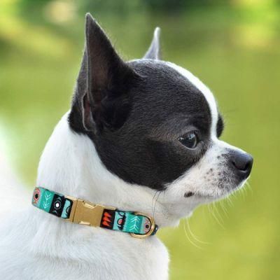 Pet Supplies Colorful Dog Collar Pet Accessories Double Side Printing for Small Dog